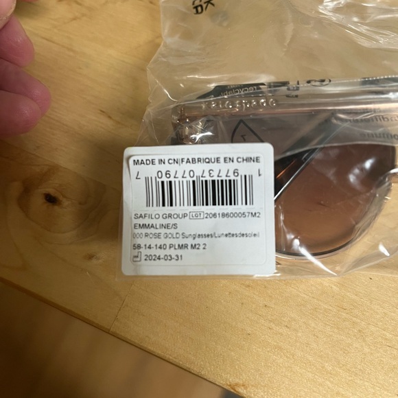 NWT Kate Spade New York Emmaline Rose Gold Sunglasses - Picture 7 of 9